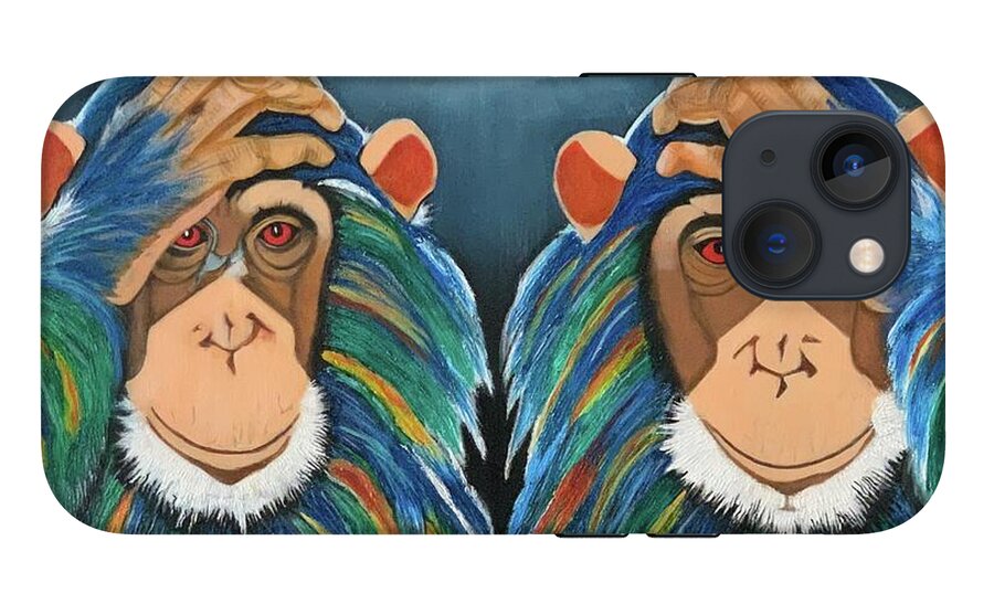 Monkeys In The Rain - Phone Case