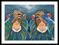 Monkeys In The Rain - Framed Print