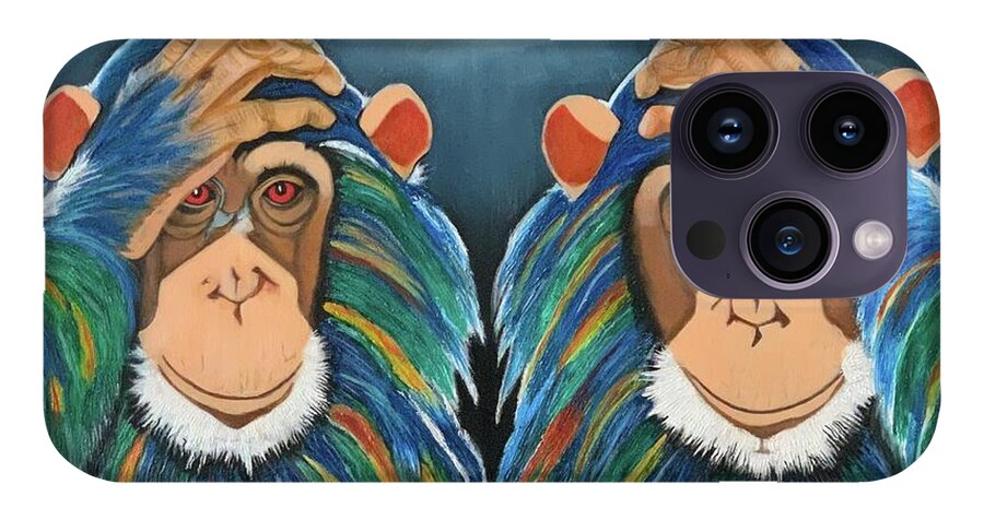 Monkeys In The Rain - Phone Case