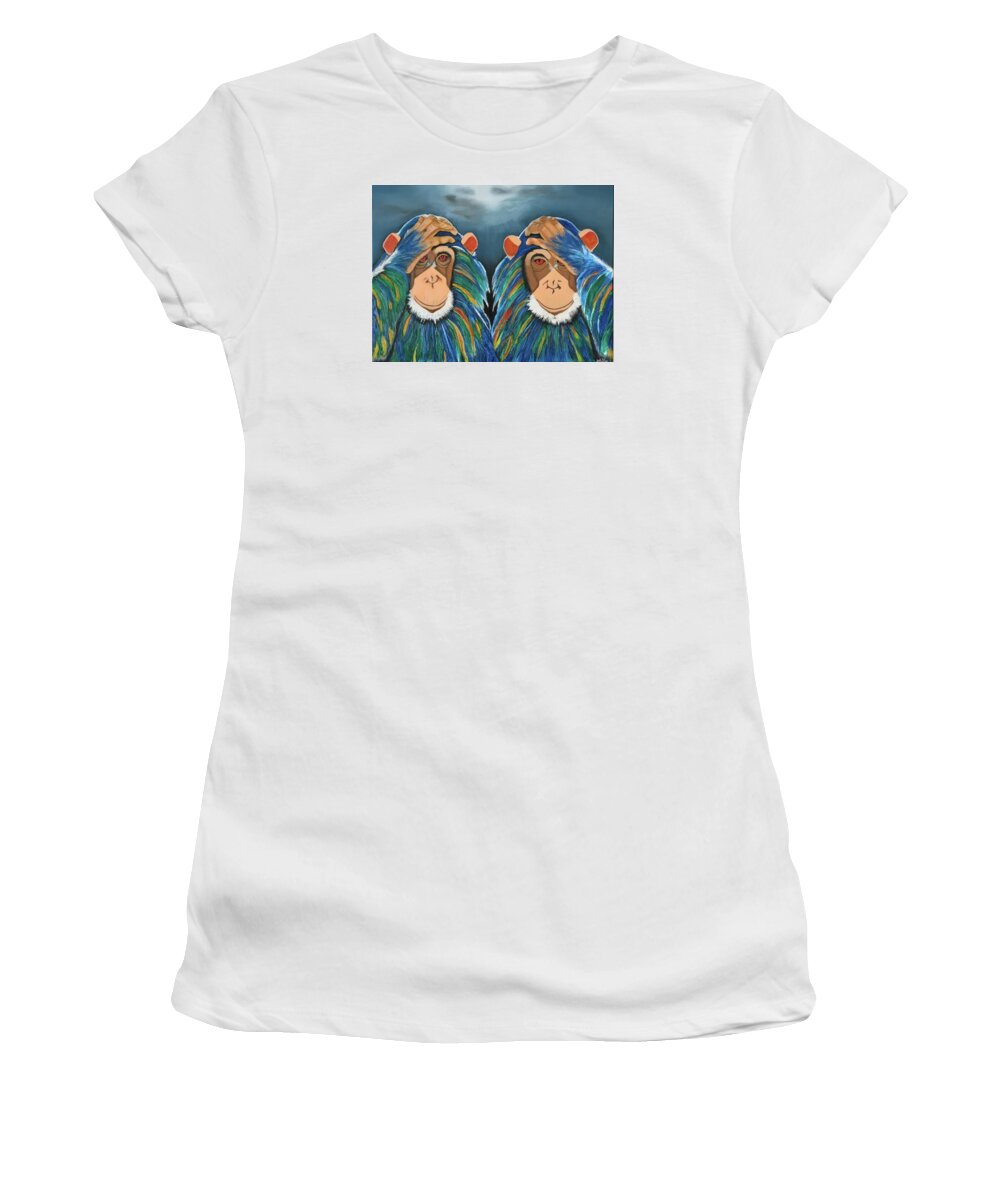 Monkeys In The Rain - Women's T-Shirt