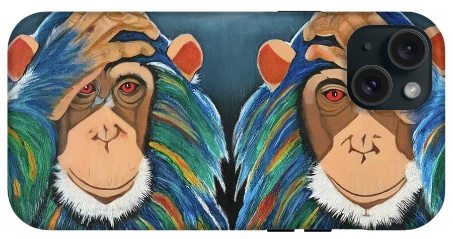 Monkeys In The Rain - Phone Case