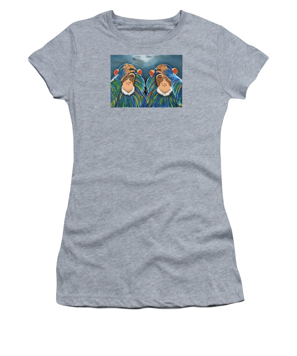 Monkeys In The Rain - Women's T-Shirt