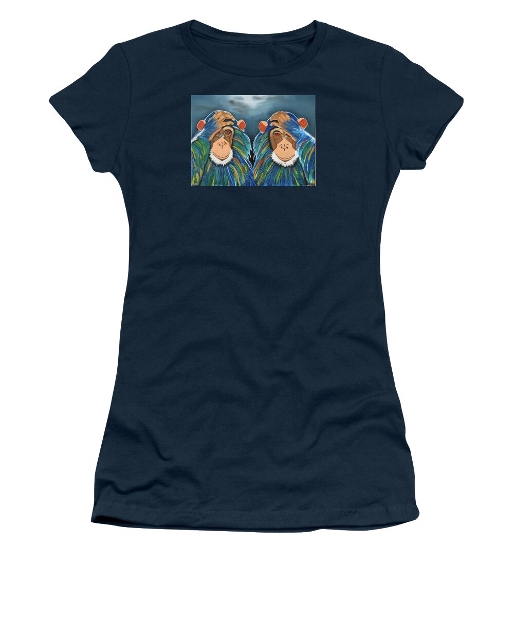 Monkeys In The Rain - Women's T-Shirt