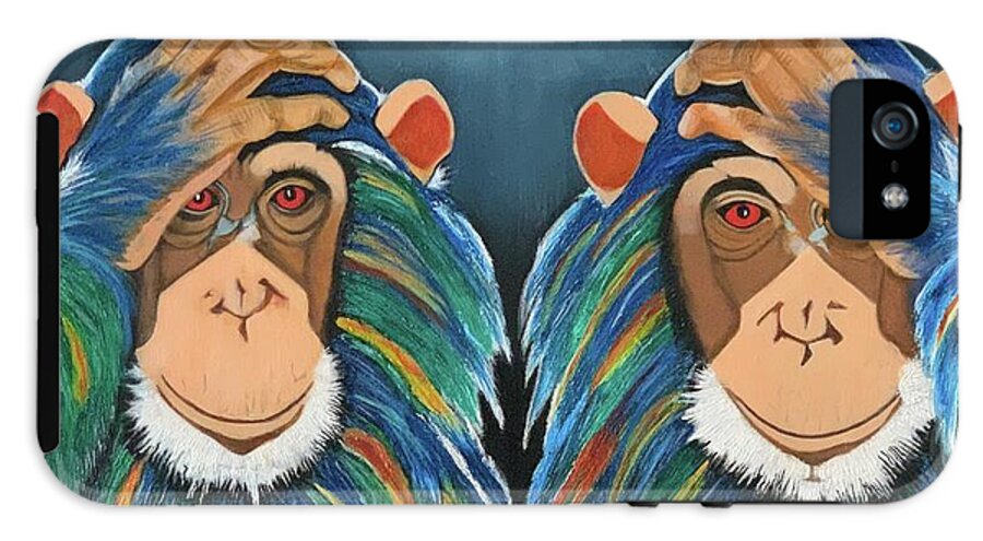 Monkeys In The Rain - Phone Case