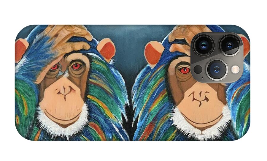 Monkeys In The Rain - Phone Case