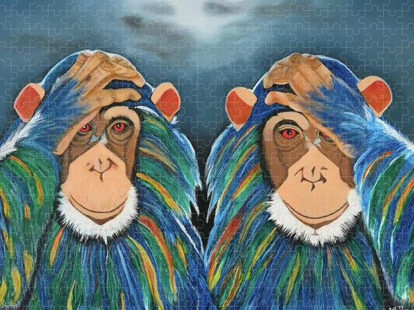 Monkeys In The Rain - Puzzle