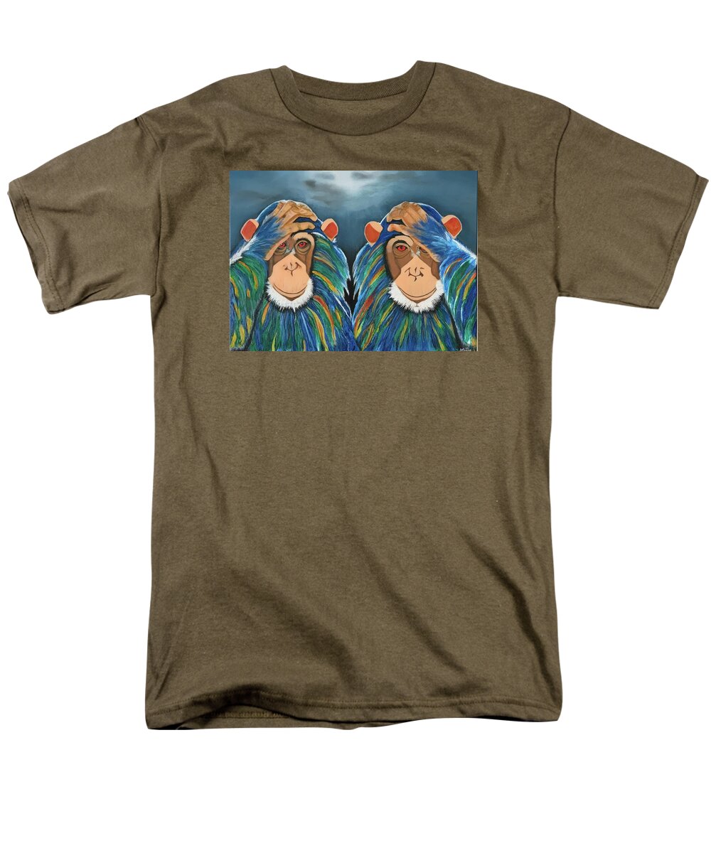 Monkeys In The Rain - Men's T-Shirt  (Regular Fit)