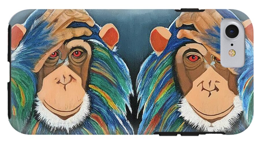Monkeys In The Rain - Phone Case