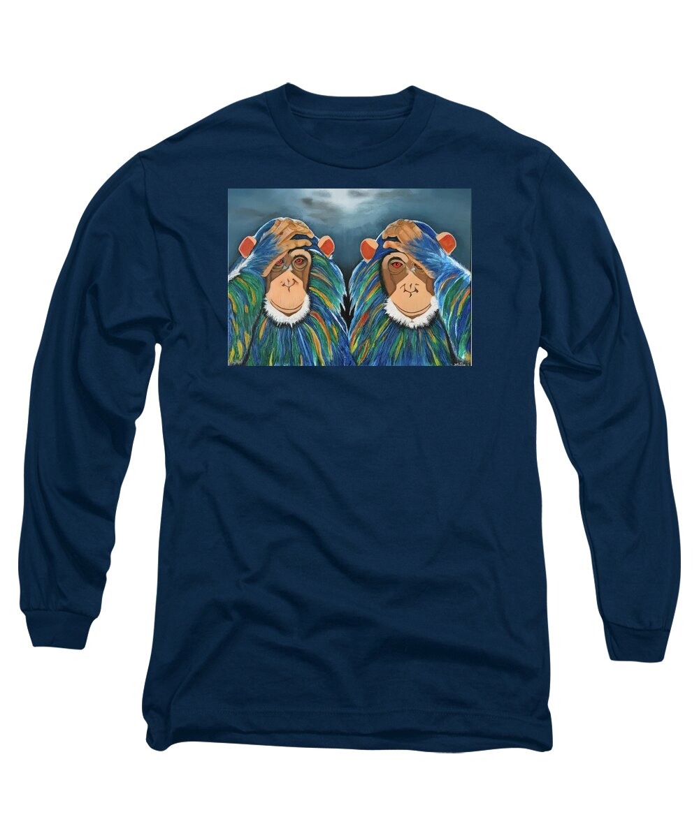 Monkeys In The Rain - Long Sleeve T-Shirt