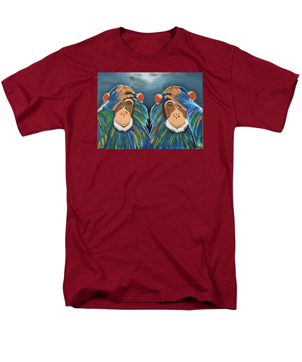 Monkeys In The Rain - Men's T-Shirt  (Regular Fit)