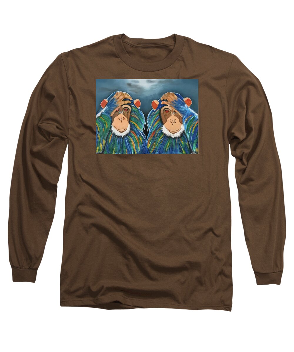 Monkeys In The Rain - Long Sleeve T-Shirt