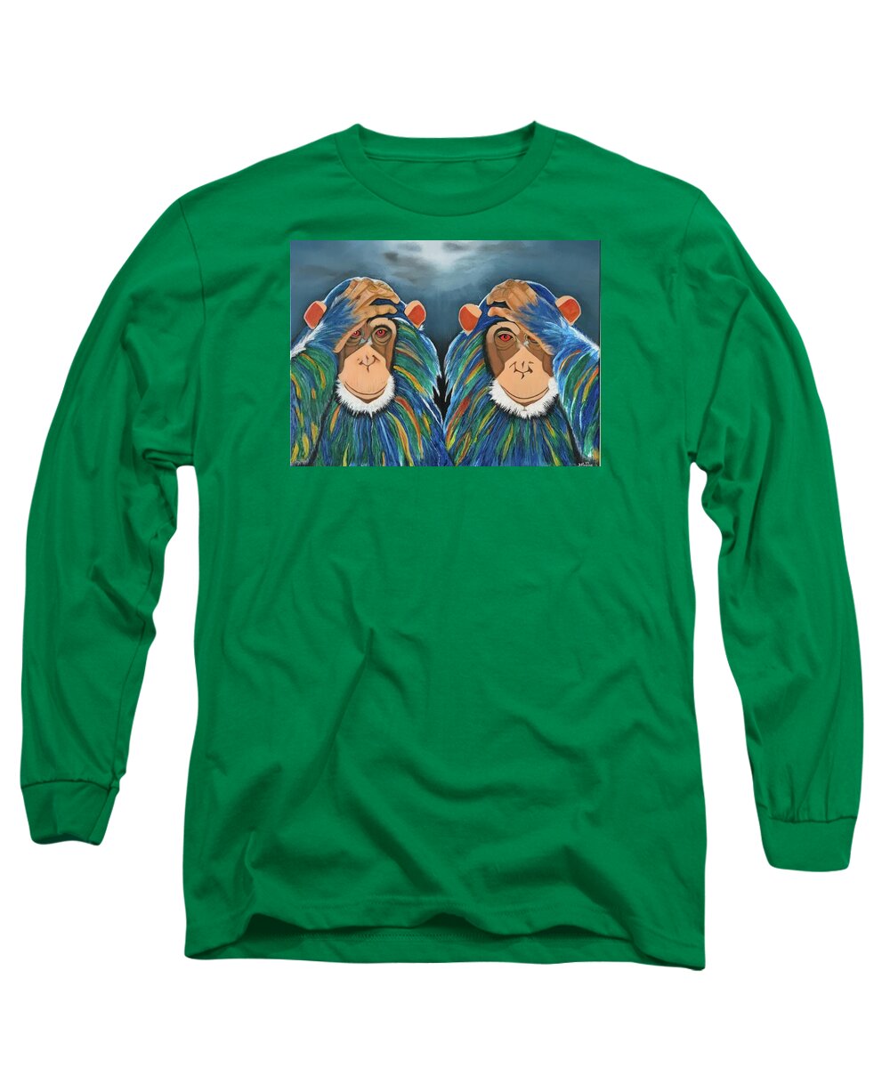 Monkeys In The Rain - Long Sleeve T-Shirt