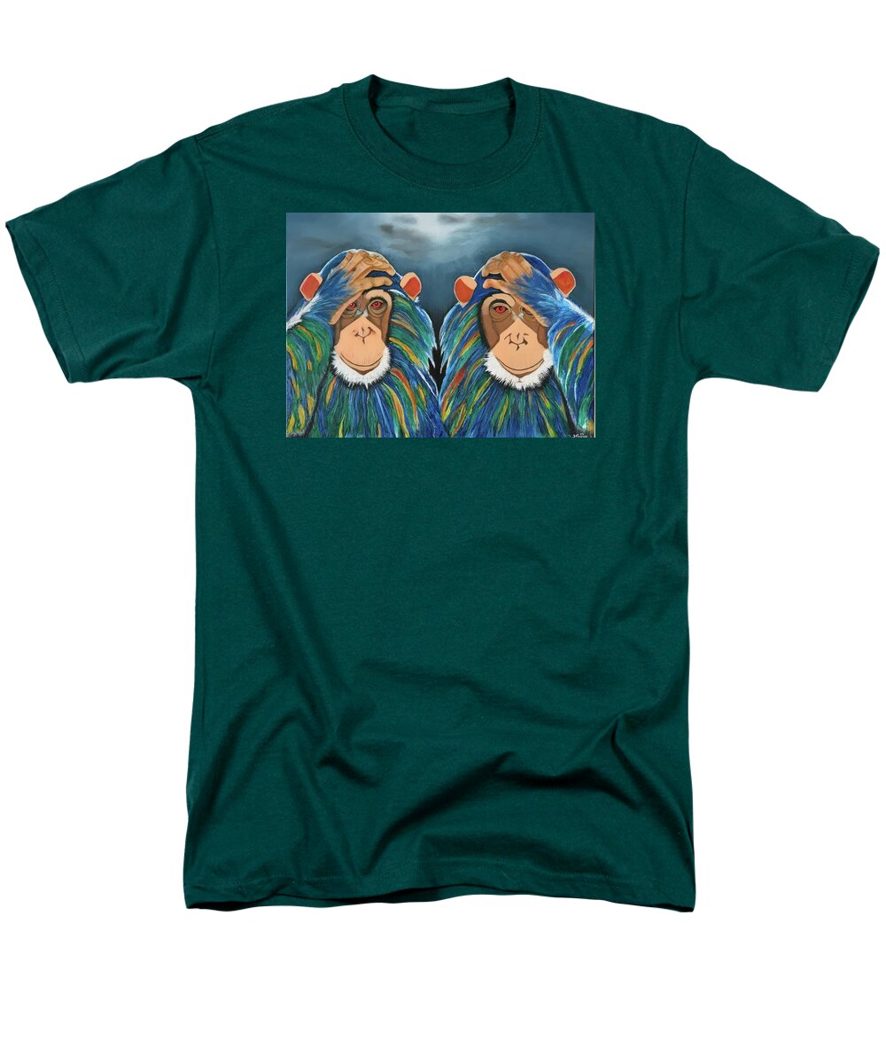 Monkeys In The Rain - Men's T-Shirt  (Regular Fit)