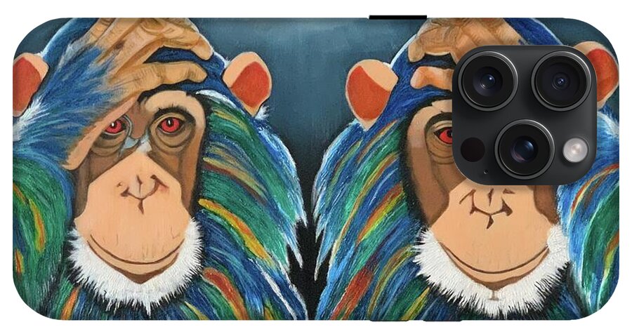Monkeys In The Rain - Phone Case