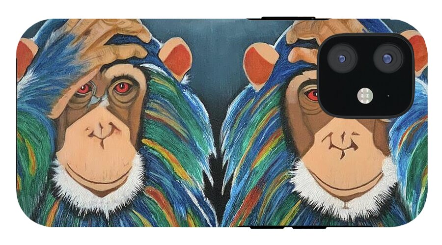 Monkeys In The Rain - Phone Case