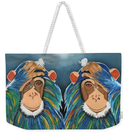 Monkeys In The Rain - Weekender Tote Bag