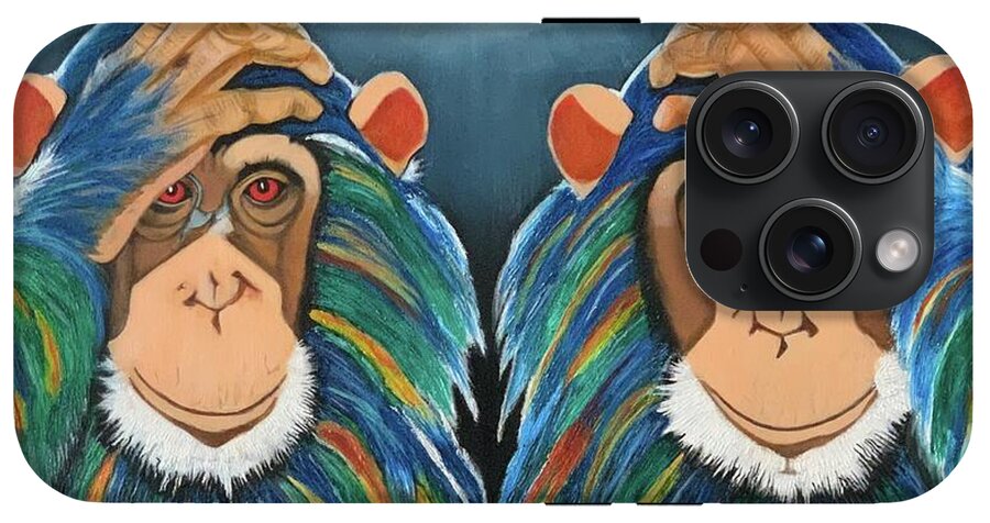 Monkeys In The Rain - Phone Case
