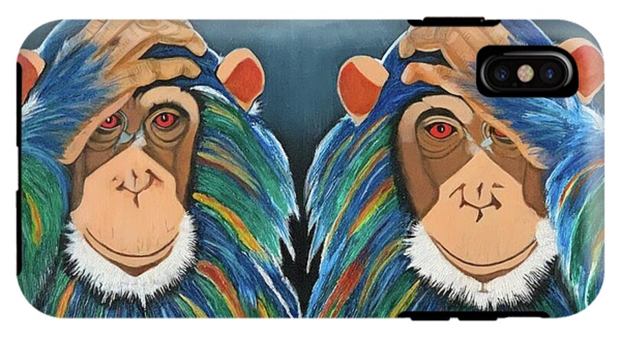 Monkeys In The Rain - Phone Case