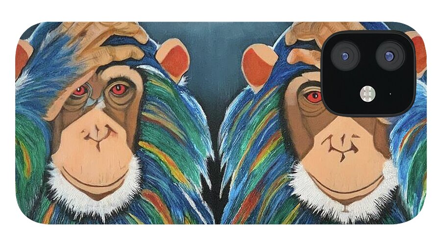 Monkeys In The Rain - Phone Case