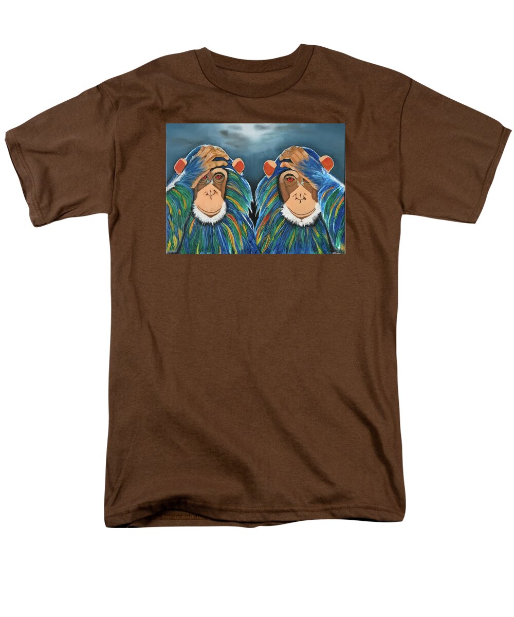 Monkeys In The Rain - Men's T-Shirt  (Regular Fit)