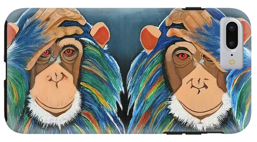 Monkeys In The Rain - Phone Case