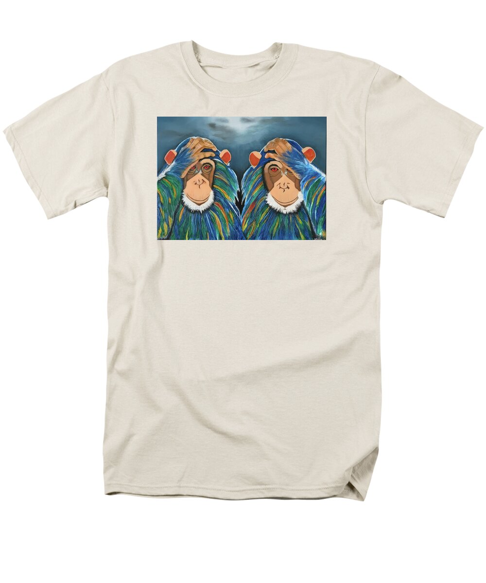 Monkeys In The Rain - Men's T-Shirt  (Regular Fit)