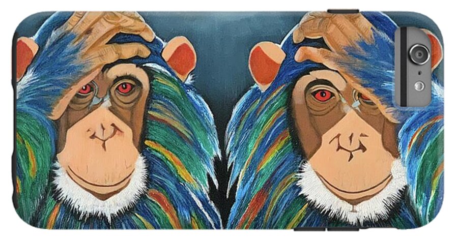 Monkeys In The Rain - Phone Case