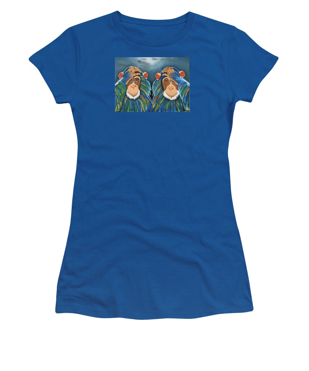 Monkeys In The Rain - Women's T-Shirt