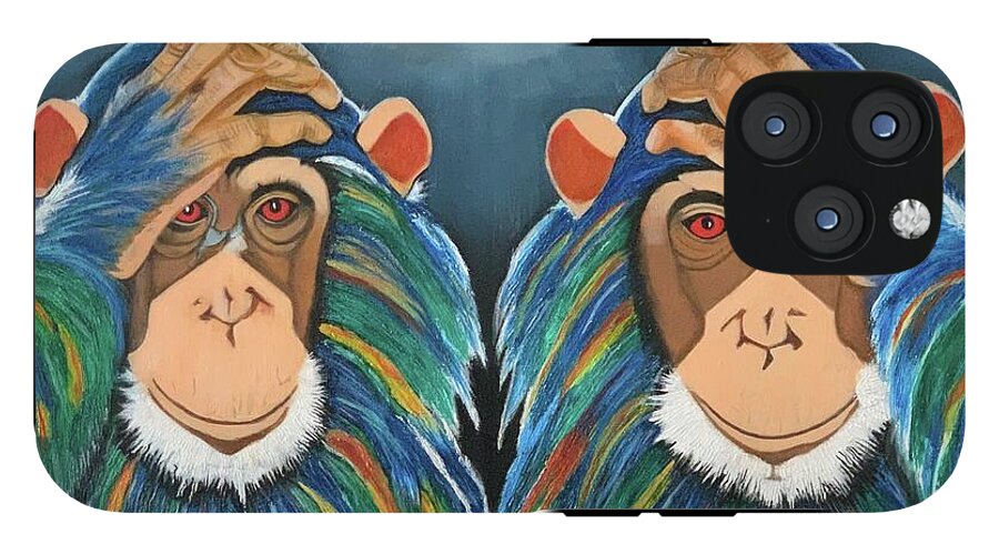 Monkeys In The Rain - Phone Case