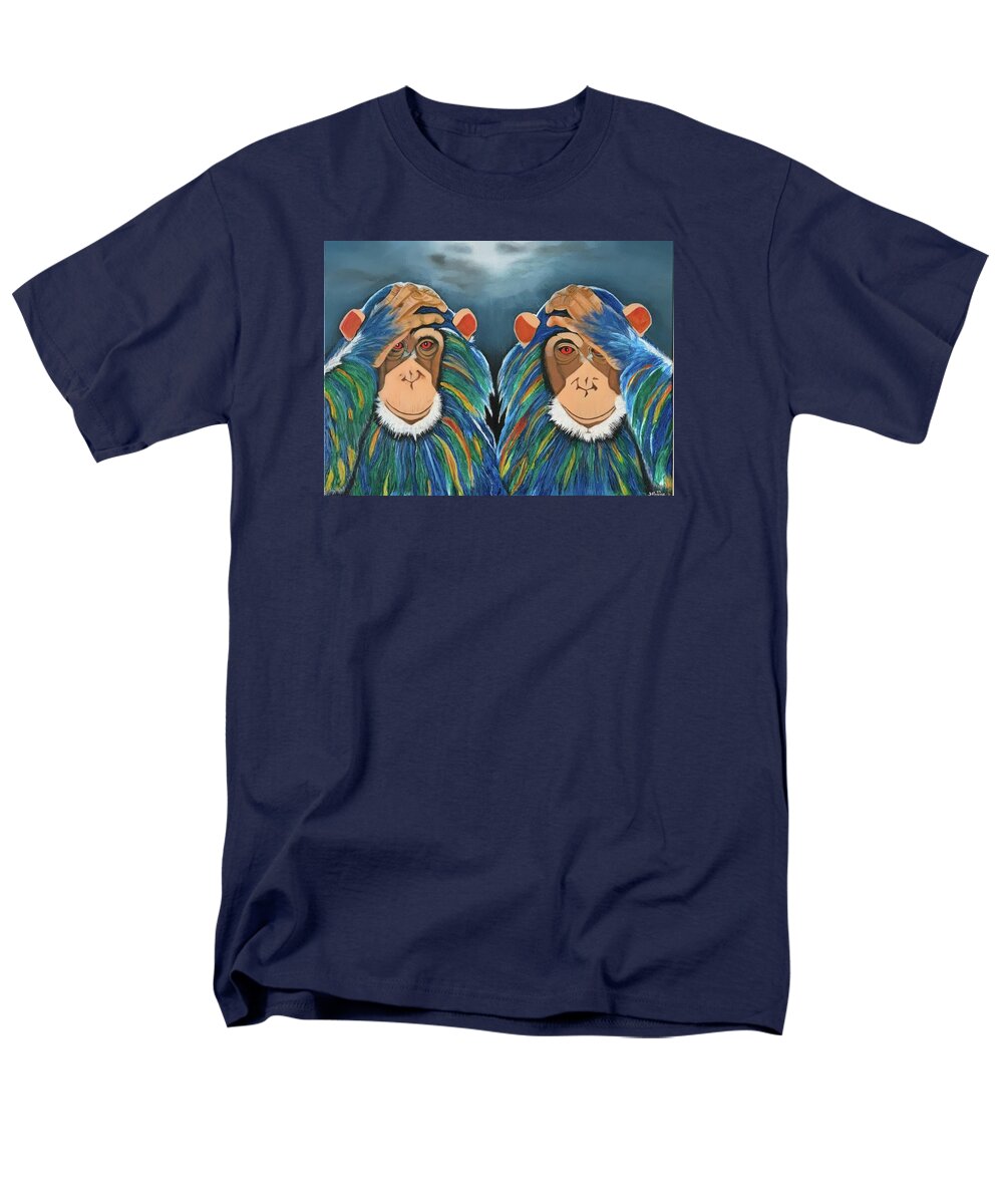 Monkeys In The Rain - Men's T-Shirt  (Regular Fit)
