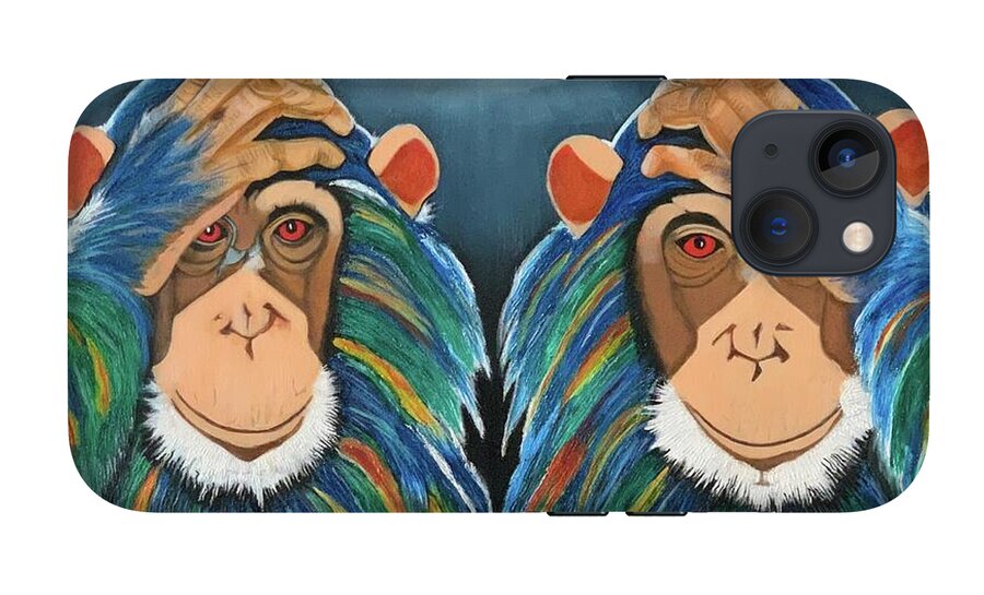 Monkeys In The Rain - Phone Case