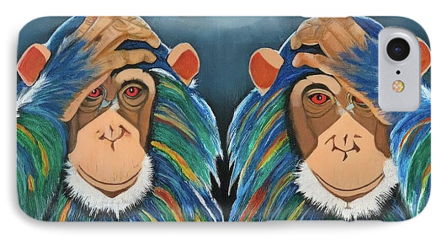 Monkeys In The Rain - Phone Case