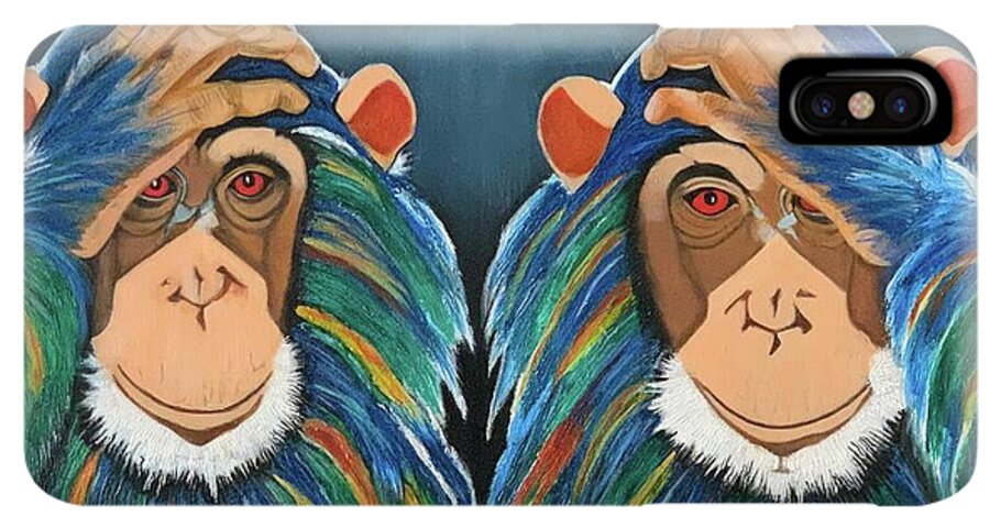 Monkeys In The Rain - Phone Case