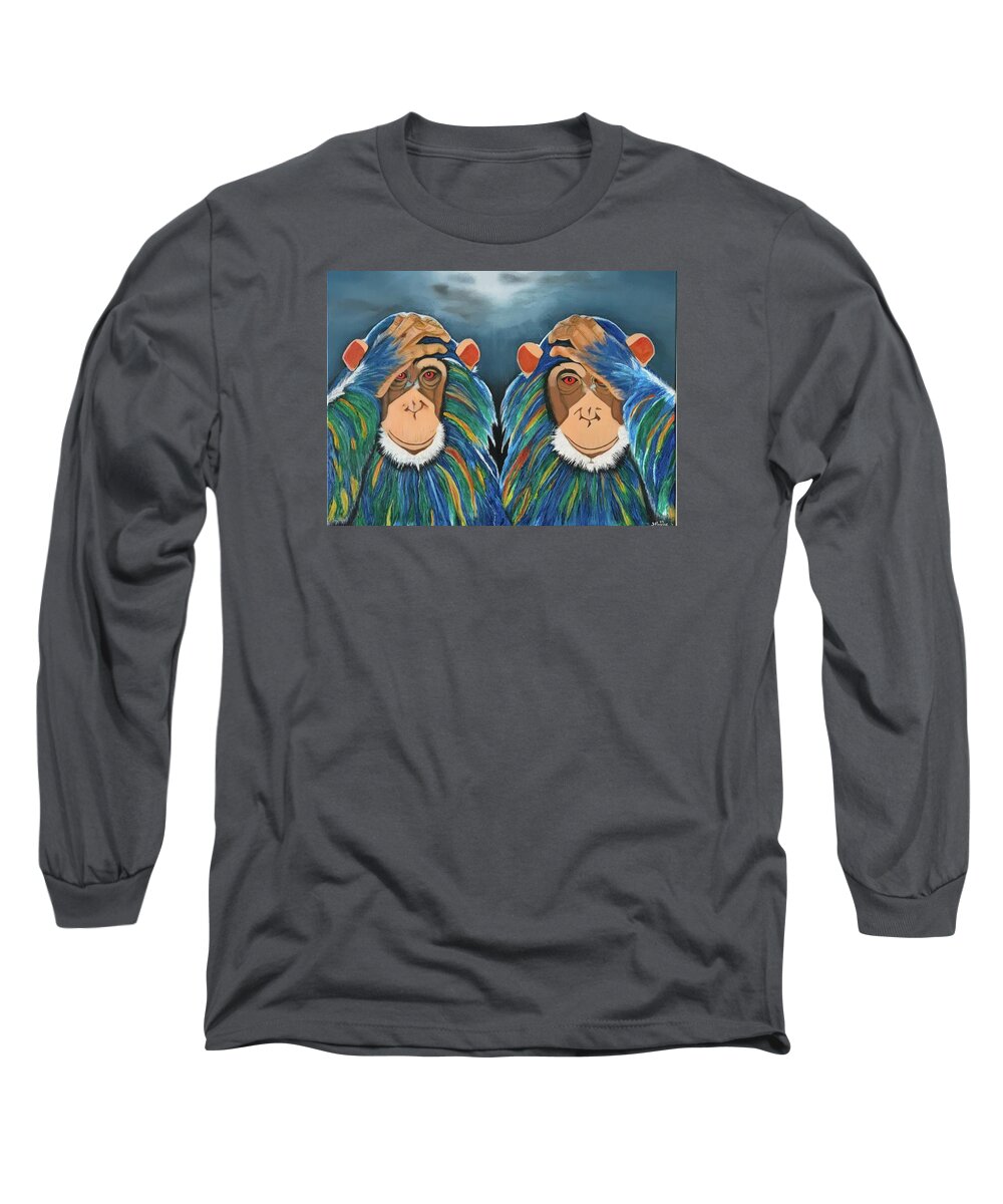 Monkeys In The Rain - Long Sleeve T-Shirt