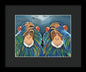 Monkeys In The Rain - Framed Print