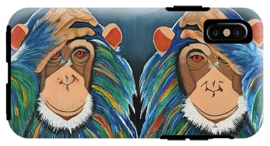 Monkeys In The Rain - Phone Case