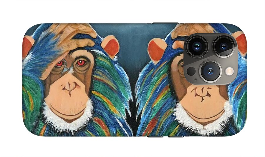 Monkeys In The Rain - Phone Case
