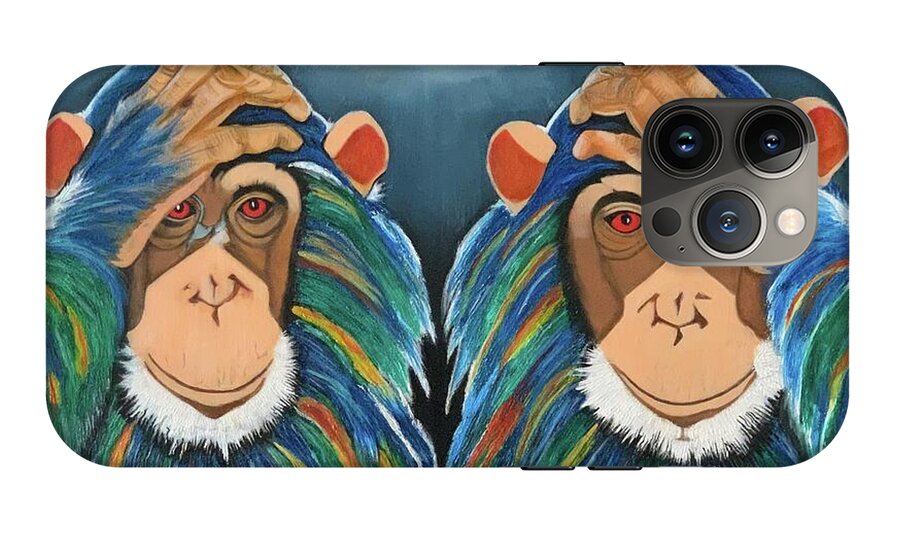 Monkeys In The Rain - Phone Case