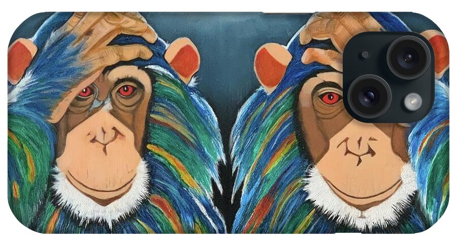 Monkeys In The Rain - Phone Case
