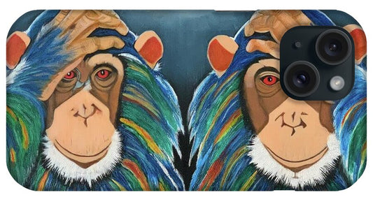 Monkeys In The Rain - Phone Case