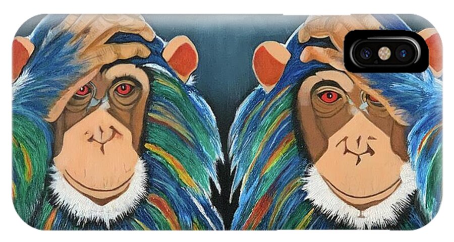 Monkeys In The Rain - Phone Case
