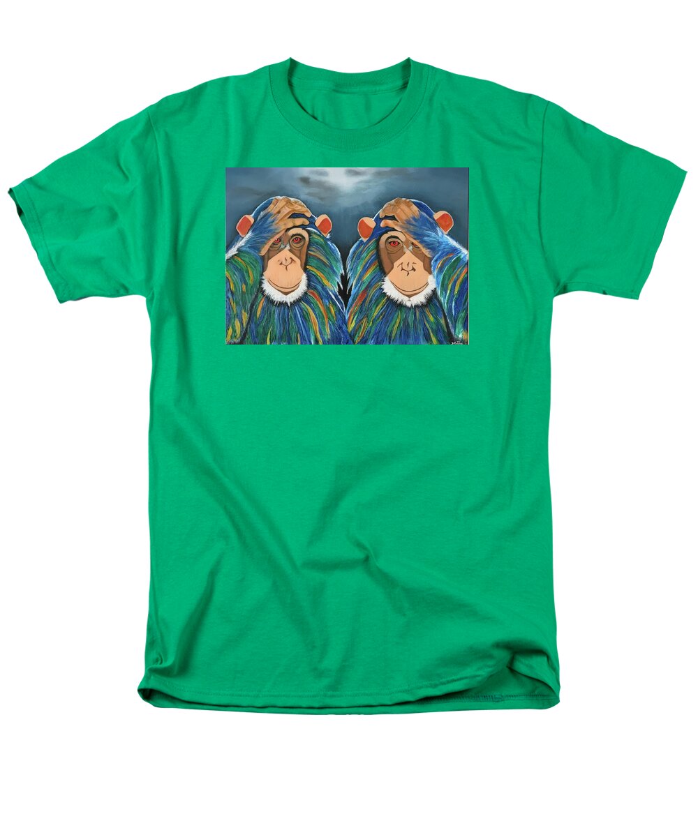 Monkeys In The Rain - Men's T-Shirt  (Regular Fit)