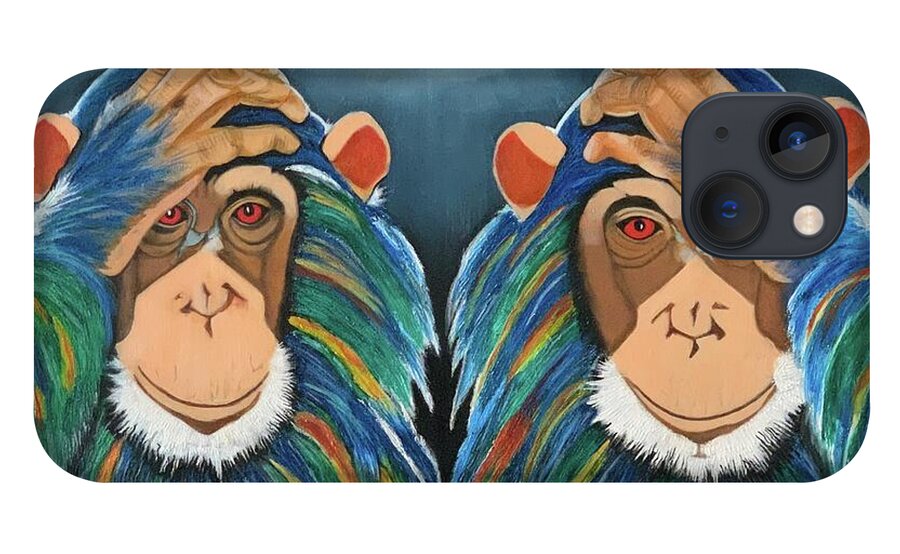 Monkeys In The Rain - Phone Case