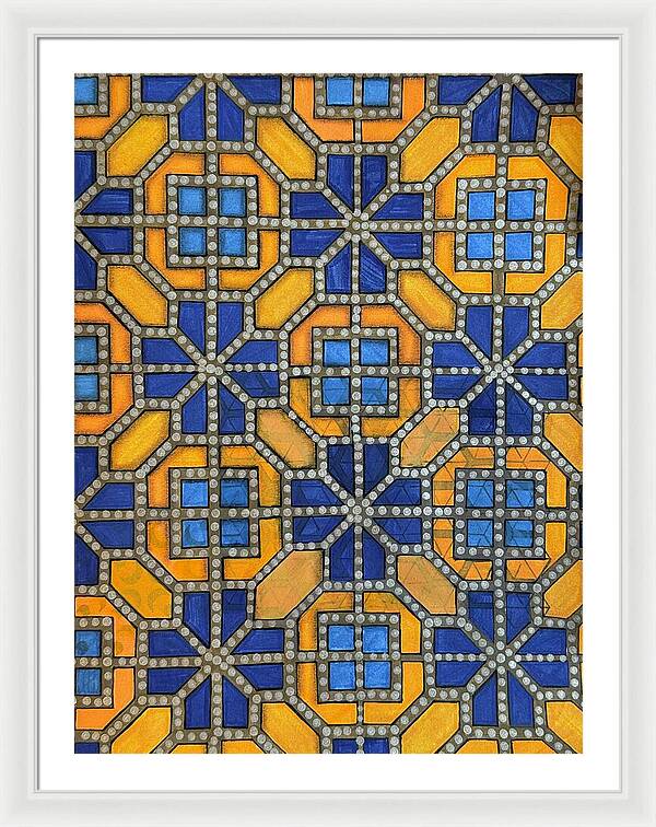 Mosaic Doodle - Framed Print