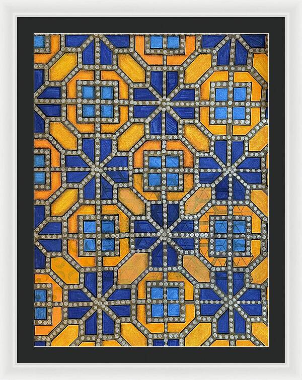 Mosaic Doodle - Framed Print