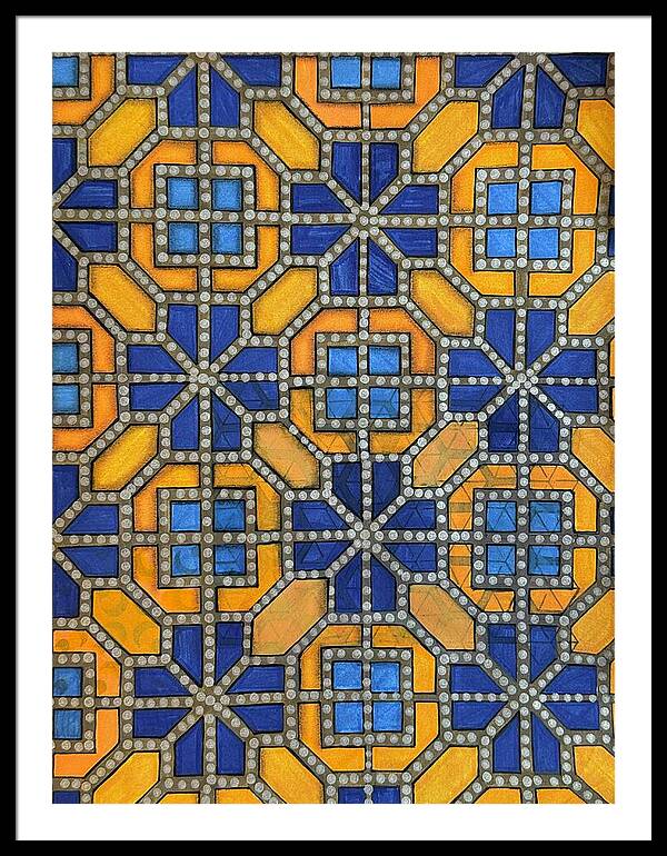 Mosaic Doodle - Framed Print
