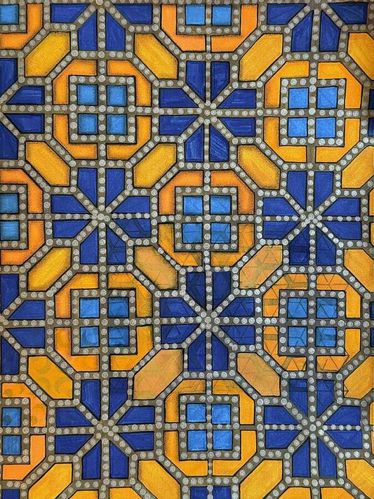 Mosaic Doodle - Art Print