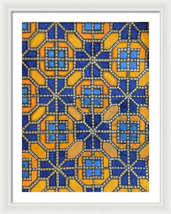 Mosaic Doodle - Framed Print