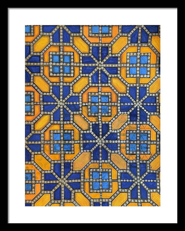 Mosaic Doodle - Framed Print