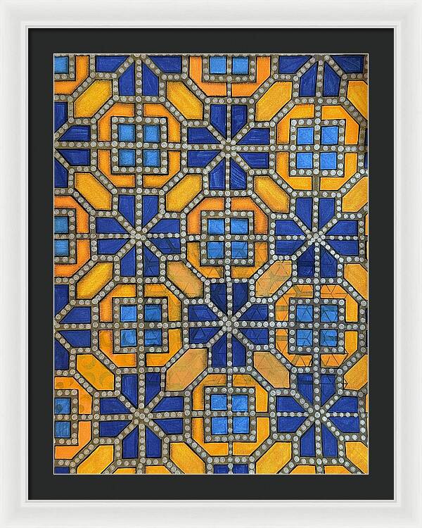 Mosaic Doodle - Framed Print